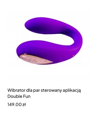 Wibrator dla par sterowany aplikacją Double Fun